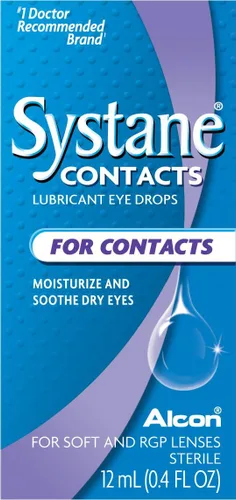 Vista 2 de Systane Gotas calmantes de contactos, 0.405 onzas, 12 mL
