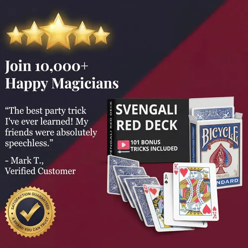 Vista 6 de Ted's Sterling Magic Precision Blue Rider Back Bicicleta Svengali Deck con instrucciones para más de 100 trucos (2 de clubes)