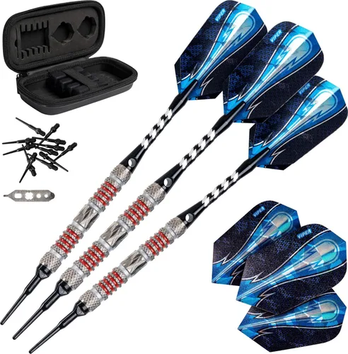 Vista 9 de Viper Astro - Juego de dardos de punta suave de 80% tungsteno con estuche