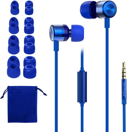 EP06 Auriculares con cable Auriculares intrauditivos Azul de MORMOQUE