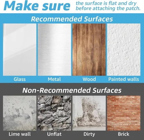 Vista 6 de Art3d 16 juegos de cinta adhesiva de gancho y bucle, tira adhesiva de doble cara de 1 pulgada x 4 pulgadas, resistente, color blanco