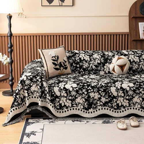 Vista 19 de VClife Funda de sofá bohemia de felpilla para sofá de 2 cojines, antideslizante, lavable, funda de sofá para perros, funda de sofá de geometría