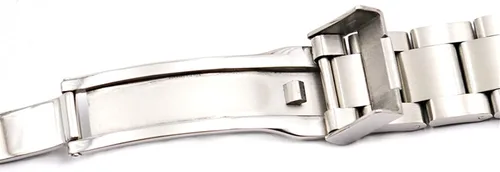Vista 4 de EZZON 20 21mm Watch Band Stainless Steel Solid Curved End Screw Links Wrist Bracelet For Rolex Submariner Oyster Datejust