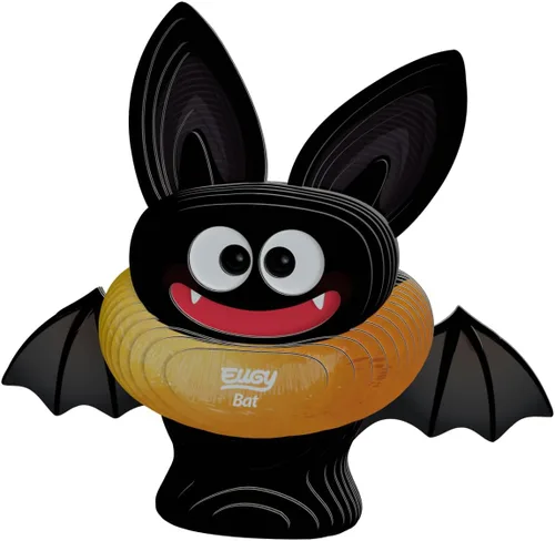 Vista 2 de EUGY Rompecabezas artesanal de papel 3D ecológico de murciélago 093