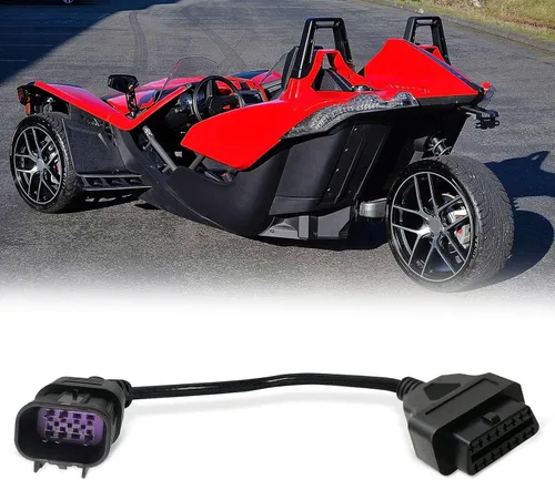 Vista 5 de Cable adaptador de diagnóstico de 6 pines a 16 pines CAN OBD2 OBDII, se adapta a CAN AM Moto ATV UTV motocicleta bicicleta