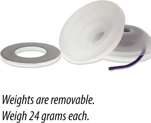 Vista 2 de The Beadsmith Bob-EEZ - Manejo de cables - Bobinas de hilo sin enredos con pesos de 0.85 oz - 1-7/8 pulgadas, bolsa de 8 piezas - Organización