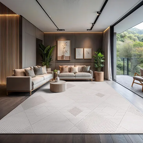 Vista 15 de CAMILSON - Tapete de pasillo moderno de 2 x 7 pies con patrón de diamantes, suave, microbucle, resiste las manchas, fácil de limpiar, no se