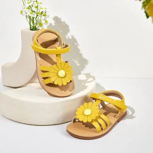 Vista 2 de GINFIVE Sandalias para niñas pequeñas, sandalias para niñas y niños pequeños