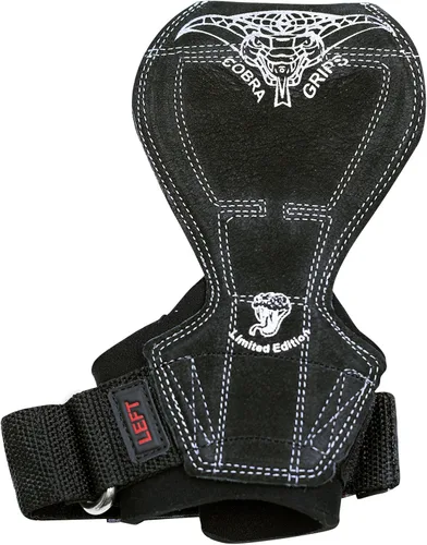 Vista 3 de Cobra Grips Flex Model Weight Lifting Gloves Heavy Duty Straps Alternative Power Lifting Hooks for Deadlifts with Padded Wrist Wrap Support