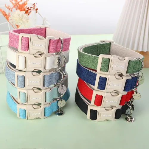 Vista 5 de DOGWONG Collar de perro de San Valentín, collar de perro con estampado de corazones para perros grandes, lindos collares de primavera, hembra A