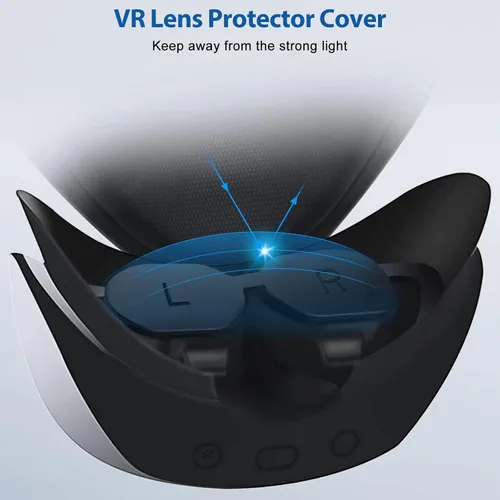 Vista 8 de PECOOVR Lens Protector Glasses Spacer for PSVR 2 Prevent Eyeglass from Scratching + Thickened Silicone Lens Protection Cap Cover for Playstation VR2