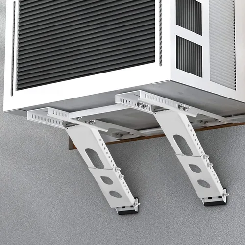 Vista 10 de Soporte de CA para ventana sin taladro, soporte de brazo único para ventanas pequeñas, soporta hasta 165 libras, instalación interior ajustable