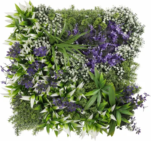 Vista 30 de ECOOPTS Rejilla de privacidad de hiedra sintética, paneles artificiales de boj de 20 x 20 pulgadas, plantas de seto topiario para decoración