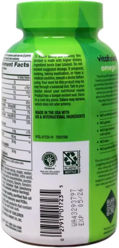Vista 3 de Vitafusion Gomitas Omega-3, 120 unidades (4 botellas)