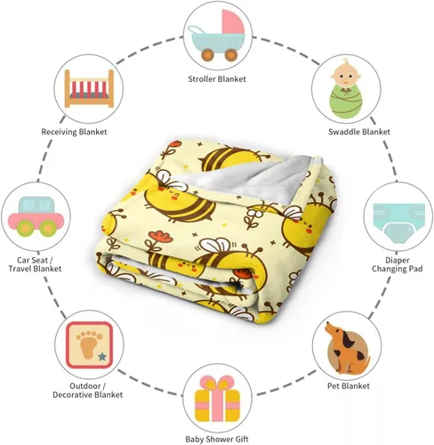 Vista 37 de Manta de otoño de gnomo, gnomo de otoño de 30 x 40 pulgadas, ligera, súper suave y acogedora para sofá, cama, sofá y silla