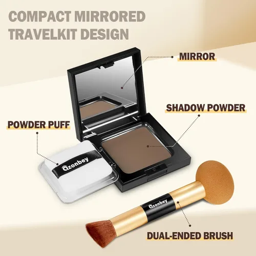 Vista 7 de Tinte de cabello para retoque de raíz, fibras de cabello para cabello fino, polvo de línea capilar libre de crueldad, retoque instantáneamente