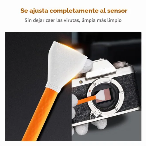Vista 4 de K&F CONCEPT Kit de limpieza de sensores M4/3 con limpiador de sensores