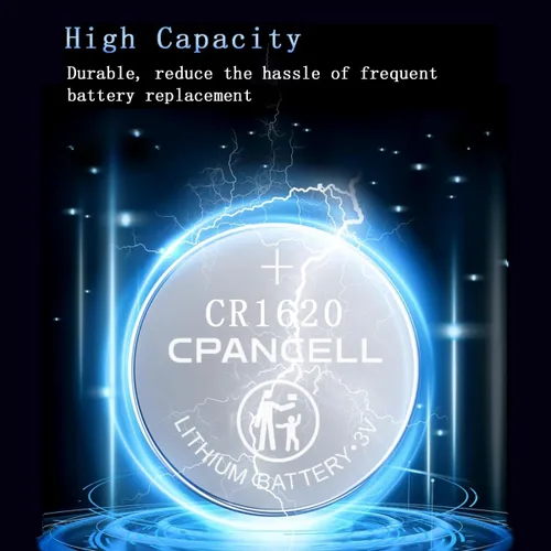 Vista 3 de CPANCELL Baterías de litio CR1620 Batería de alta capacidad de 3 V (5 unidades)