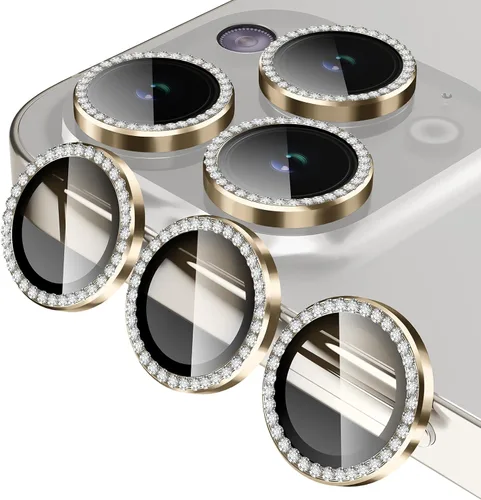 Vista 21 de Jeluse Paquete de 2 protectores de lente de cámara para iPhone 16 Pro Max/iPhone 16 Pro/iPhone 15 Pro Max/iPhone 15 Pro/iPhone 14 Pro Max/iPhone 14