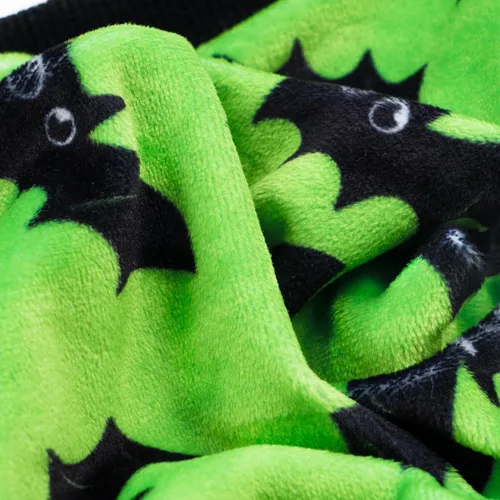 Vista 8 de Fitwarm - Pijama de murciélago para perro, disfraces de Halloween divertidos para perros pequeños (macho/hembra), ropa para mascota - Verde lima