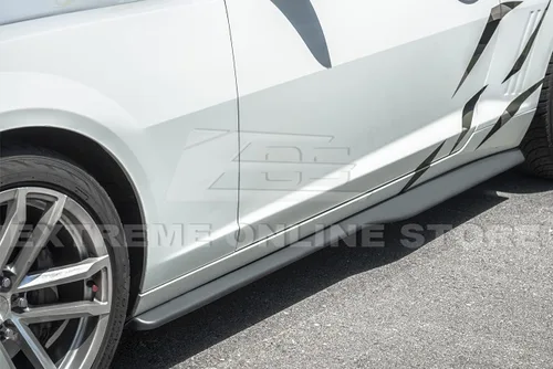 Vista 7 de Repuesto para modelos Chevrolet Camaro SS 2010-2013 Primer de plástico ABS estilo ZL1, parachoques delantero negro, alerón inferior, divisor