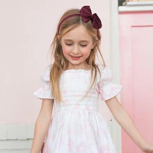 Vista 8 de DEEKA Juego de accesorios para el cabello de uniforme burdeos, 15 piezas, lazos para el pelo, pinzas para el cabello, diadema, lazos para el cabello