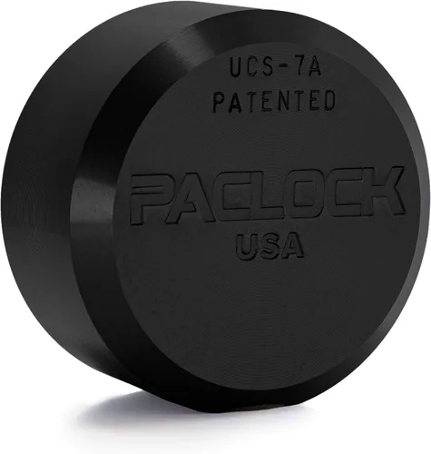 PACLOCK's 7-Series Flat Back Puck w/Tapped Holes, High Security Rotating Disc, Manufacturer-Controlled Key Assigning, Exclusive Key Number, U-Pick!
