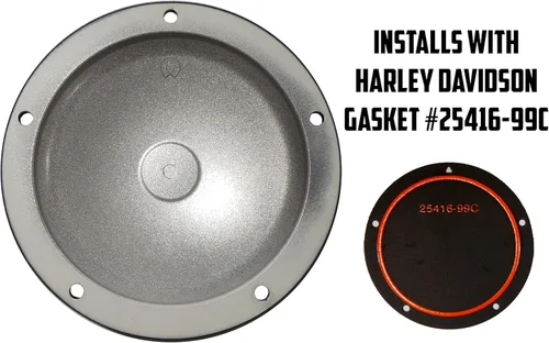 Vista 4 de Custom Aluminum 5 Hole Twin Cam Derby Clutch Cover for Harley Davidson - Mountain Eagle (Glossy, 1999-2015 Touring & Trike Models)