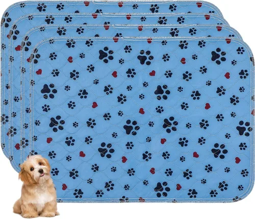 Vista 12 de Almohadillas Lavables para Orina de Perros, Paquete de 2 Grandes de 18"x24" Súper Absorbentes Almohadillas Reutilizables para Cachorros