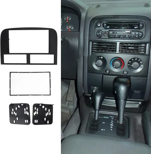 Vista 2 de Fydun Kit de tablero de instalación doble DIN para instalación de salpicadero, ajuste de audio estéreo, decoración de bisel para 1999‑2004