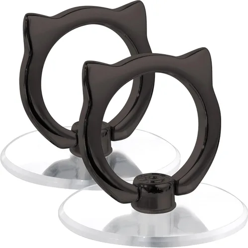 Vista 9 de Soporte de Anillo de Teléfono con Gato - EI Sonador Soporte de Anillo de Teléfono Celular Transparente Soporte Transparente Agarre para Dedos