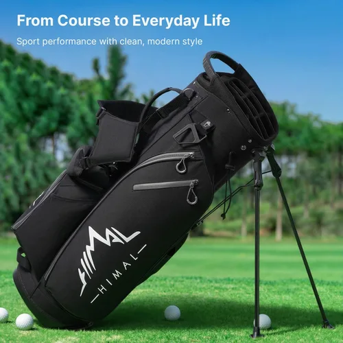 Vista 6 de GoHimal 14-Way Golf Stand Bag, Golf Bag with Stand - Lightweight Durable Club Bag for Men & Women