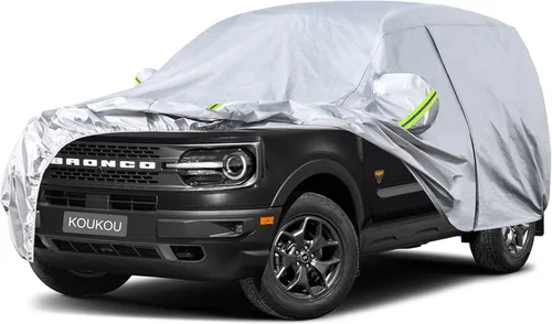 Vista 88 de KouKou Funda impermeable para automóvil SUV adecuada para BMW X1 de 2009 a 2025, 7 capas a prueba de viento para todo tipo de clima, cubierta