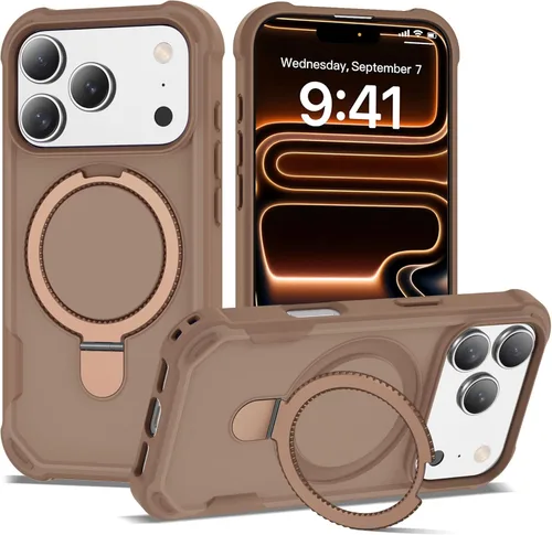 Vista 30 de Funda compatible con iPhone 11 de 6.1 pulgadas con soporte de anillo magnético [protección militar contra caídas] [compatible con MagSafe] Funda a