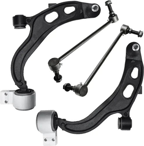 Vista 210 de Detroit Axle - Kit de brazos de control inferiores delanteros para Dodge Dart 2013, 2014, 2015, 2016, 2 brazos de control inferiores con ensamblaje