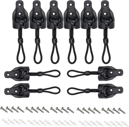 Vista 7 de Kit elástico de 3 piezas, reemplazo general de puerta enrollable para exteriores/puerta de persiana enrollable interior (beige)