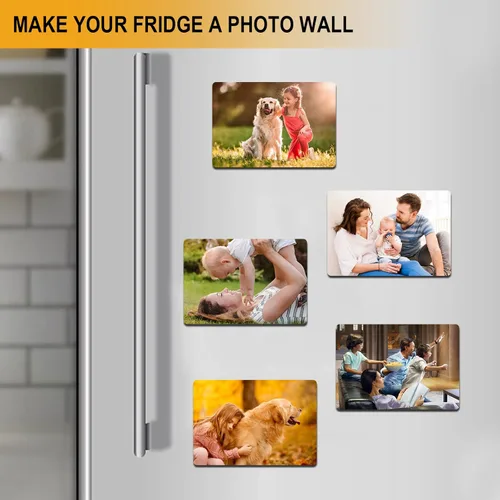 Vista 7 de tonhui 4 piezas, 12 x 4 pulgadas, imanes para parachoques, lámina de adhesivo magnético flexible con autoadhesivo, convierte cualquier calcomanía