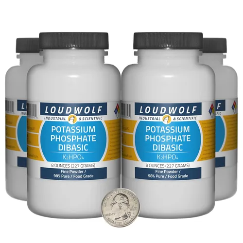 Vista 7 de Fosfato de potasio dibásico / 1 libra / 2 botellas / 98% puro grado alimenticio / polvo fino