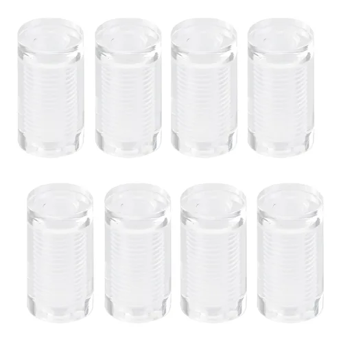 Vista 28 de Antrader Separadores transparentes, tornillos de separación para tableros publicitarios y marcos de acrílico, 25 x 40 mm (8 piezas)