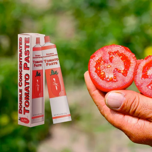 Vista 3 de SMT San Merican Tomato Pasta de tomate doble concentrada, importada de Italia, 4.4 oz (paquete de 2)