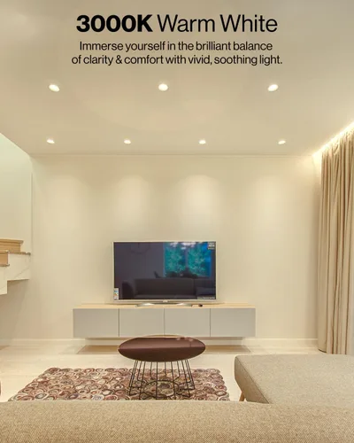 Vista 3 de Sunco - Luces LED empotrables de 4 pulgadas, luz de lata retrofit para techo, moldura biselada, 660 LM, 11 W (equivalente a 60 W), blanco cálido