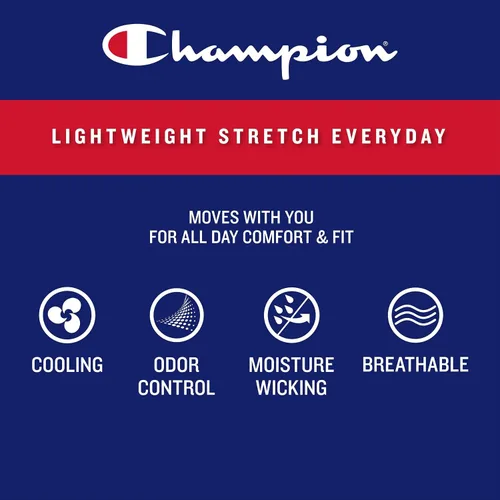 Vista 6 de Champion Calzoncillos tipo bóxer elásticos ligeros y transpirables para hombre (paquete de 3)