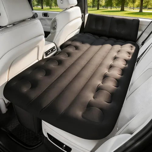 Vista 11 de BEBAS Colchón de aire de coche Cama de asiento trasero de una pieza Gris