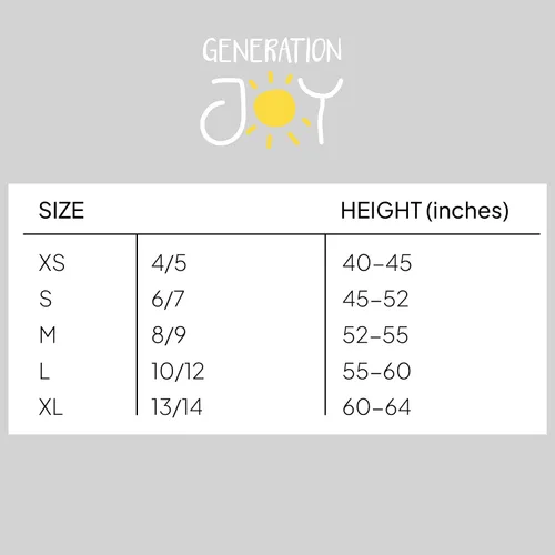 Vista 4 de Generation Joy Camisas de manga corta para niñas, tallas 10-12, 8-9, 6-7, 4-5 y 14
