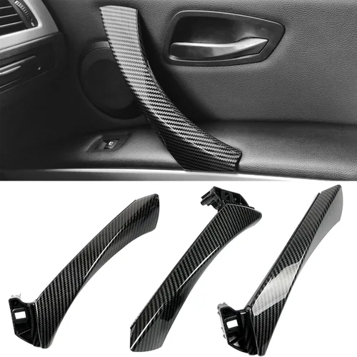 Vista 15 de Jaronx Compatible con BMW Serie 3 Manija de puerta E90/E91/E92/E93 2004-2011, juego de 6 piezas de repuesto de manija de puerta interior izquierda