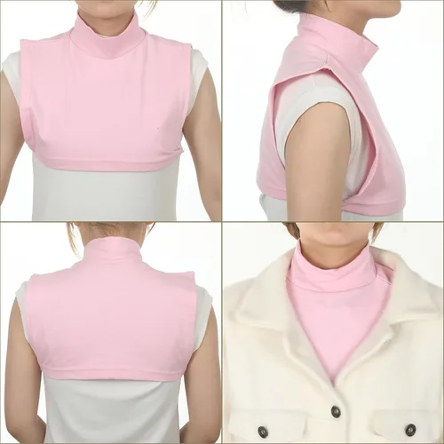 Vista 6 de Fake Turtleneck Dickey Collar Half Top Mock Blouse Neck Warm Faux Detachable Collar for Women