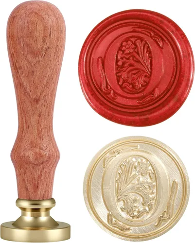 Vista 9 de Yoption Classic timbre para estampar en cera, 26 letras de la A a la Z, retro, s