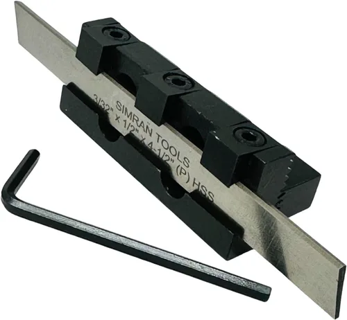 Vista 9 de SOPORTE PARA HERRAMIENTAS DE SEPARACIÓN CON CUCHILLA HSS DE 10 MM DE 3/32" X 1/2" X 10,16 CM Herramienta de precisión Producto de acero Libre