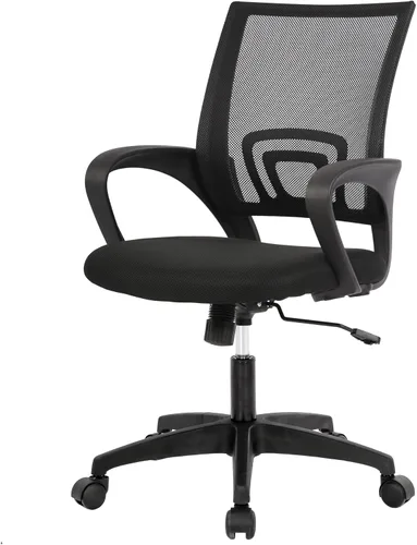 Vista 12 de PayLessHere Silla de oficina en casa, silla de escritorio para computadora, silla ergonómica ajustable, soporte lumbar, reposabrazos ejecutiva
