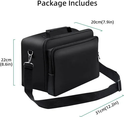 Vista 7 de Wigearss Travel Case for Xbox Series X, Carrying Case with Detachable Shoulder Strap, Large Capacity, Protective Storage Bag for Xbox Series X